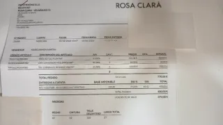 Vestido Comunión Rosa Clará Blanco