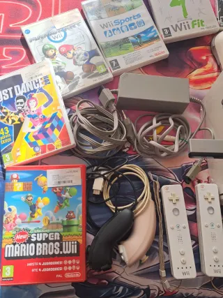 Nintendo Wii + Wii Fit + Juegos