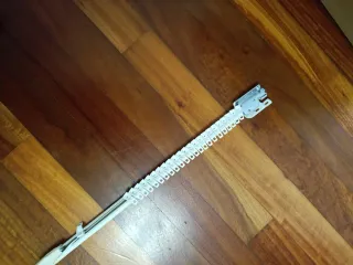 Riel para cortina blanco