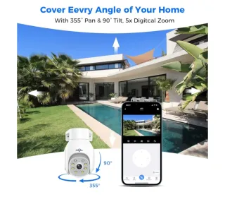 3 Cámaras de  Vigilancia Hiseeu 5MP