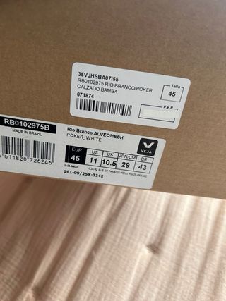 Zapatillas Veja Hombre Talla 45 Gris/Verde