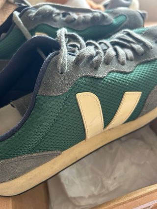 Zapatillas Veja Hombre Talla 45 Gris/Verde
