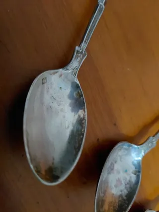 Lote cubertería antigua metal