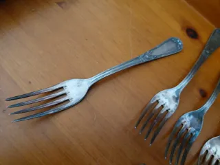 Lote cubertería antigua metal