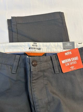Pantalones chinos Dockers grises nuevos. T.32x34