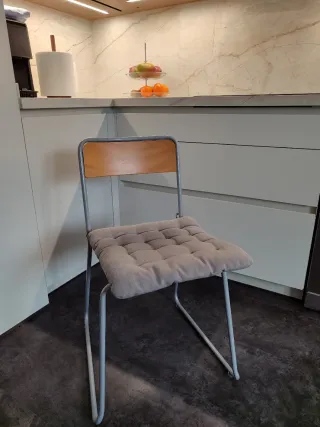 Sillas de cocina madera y metal