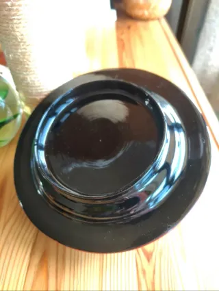 Caja lacada decorada ,con compartimentos