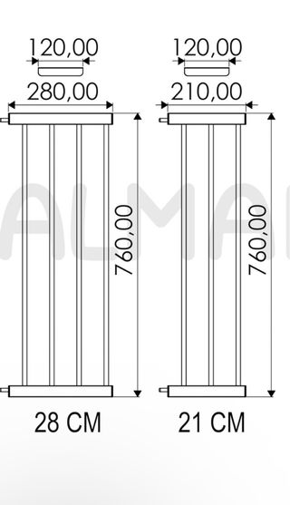 Puerta de seguridad para escaleras