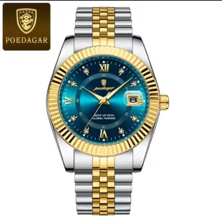 Reloj POEDAGAR Hombre Azul y Dorado