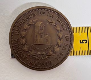 Medalla (moneda) Antigua Relojería Madrid