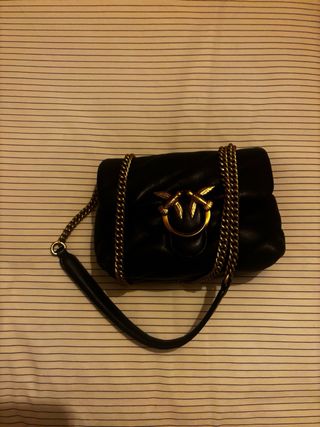 Bolso Pinko Mini Love Bag Puff Negro