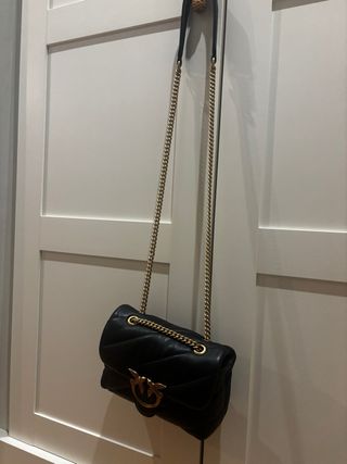 Bolso Pinko Mini Love Bag Puff Negro