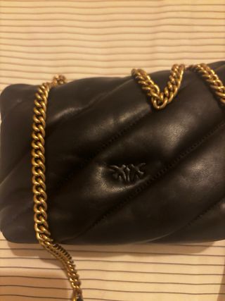 Bolso Pinko Mini Love Bag Puff Negro