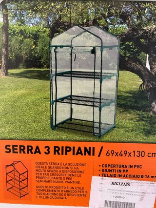 Invernadero 3 estantes 69x49x130cm