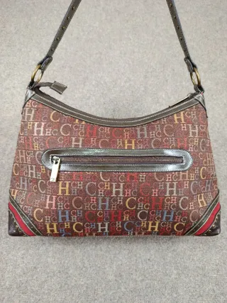 Bolso Carolina Herrera Marrón y Rojo