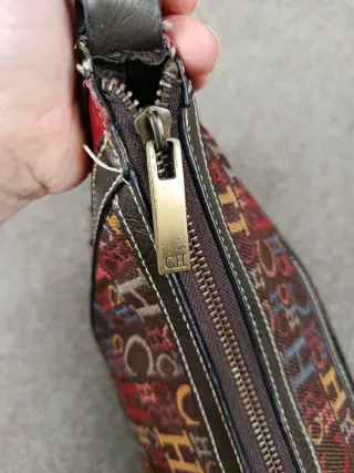 Bolso Carolina Herrera Marrón y Rojo