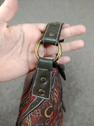 Bolso Carolina Herrera Marrón y Rojo