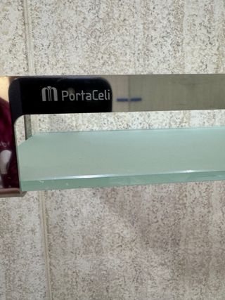 Estante de cristal para baño 30cm