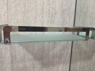Estante de cristal para baño 30cm
