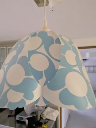 Lampadario a sospensione con motivo floreale