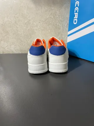 Leerd Sneakers Bianche Arancioni Taglia 44 Nuove