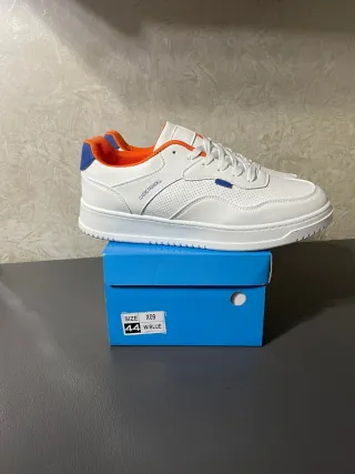 Leerd Sneakers Bianche Arancioni Taglia 44 Nuove