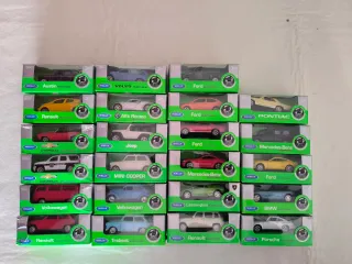 Colección Coches WELLY 1:60. 23 unidades. 4€c/u.