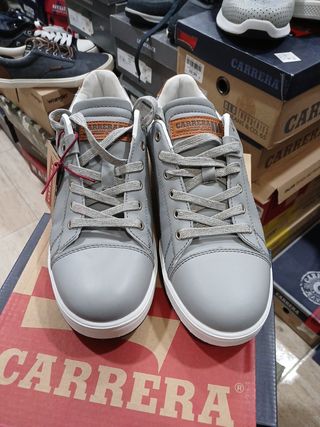 Zapatillas Carrera Grises y Blancas talla 40