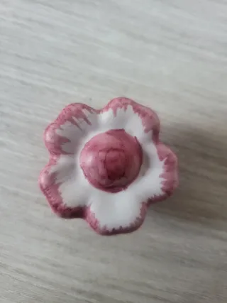 20 Tiradores Flor Rosa Muebles Habitación