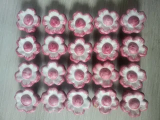 20 Tiradores Flor Rosa Muebles Habitación