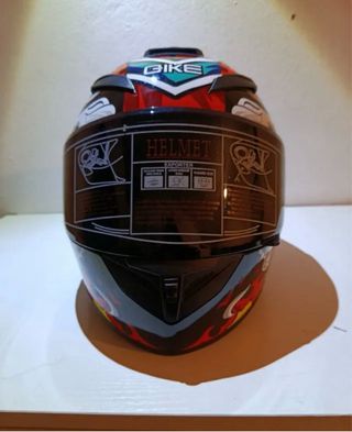 Casco integral moto diseño tigre