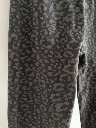 Leggings Mujer Estampado Animal Negro Gris