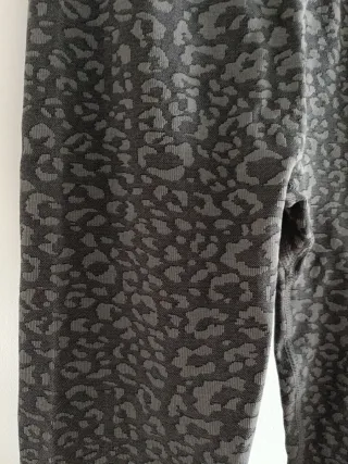 Leggings Mujer Estampado Animal Negro Gris