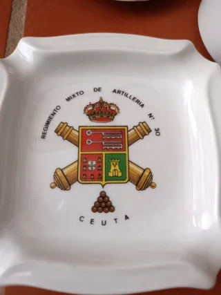 Lote 3 Ceniceros Militares Cerámica