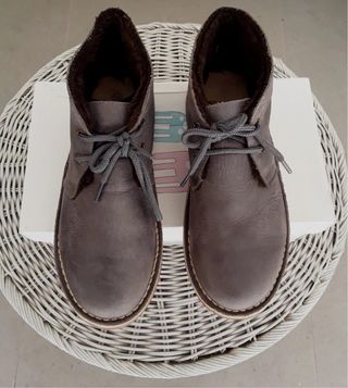 Botas Safari Okaa Piel Napa Gris Talla 36