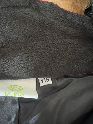 Pantalón de esquí niña fucsia con tirantes