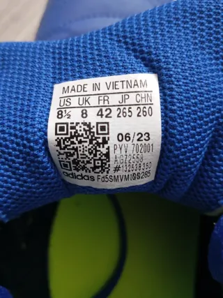 Zapatillas Fútbol Sala Adidas Azul/Amarillo