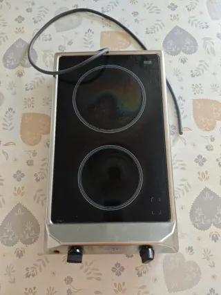 Placa vitrocerámica 2 fuegos