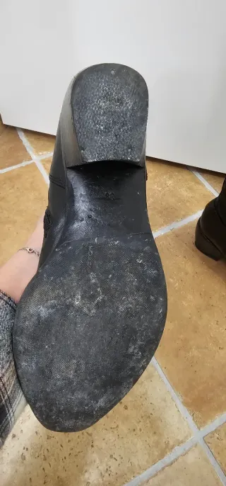 Stivali Nero Giardini neri con borchie