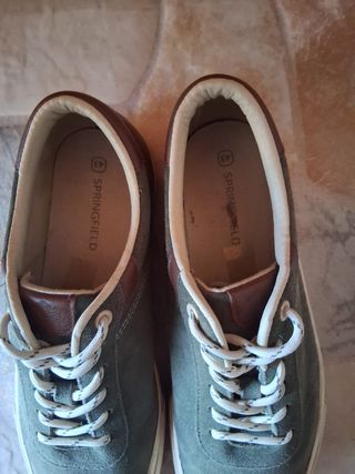 Zapatillas Springfield Talla 43 Verde/Marrón