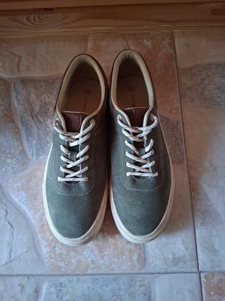 Zapatillas Springfield Talla 43 Verde/Marrón