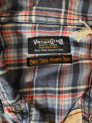 Camisa Jack & Jones cuadros azul y rojo