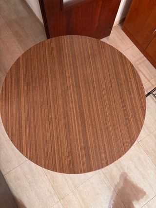Mesa camilla redonda madera 80cm