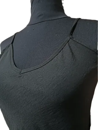 Vestido largo con bloques de color