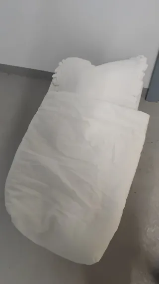 Saco capazo algodón blanco reversible