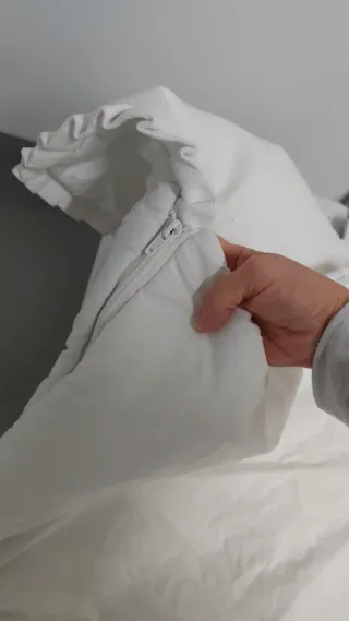 Saco capazo algodón blanco reversible