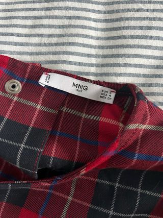 Camisa cuadros Mango