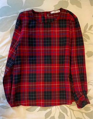 Camisa cuadros Mango