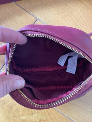 Riñonera bolso granate