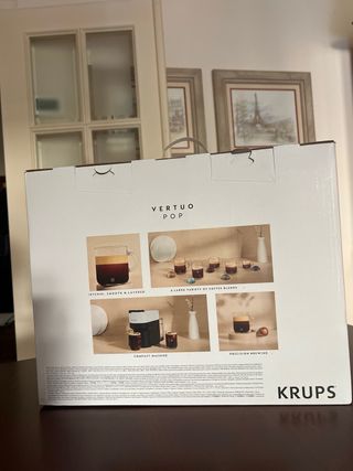 Cafetera NESPESSO Vertuo Pop KRUPS Blanco